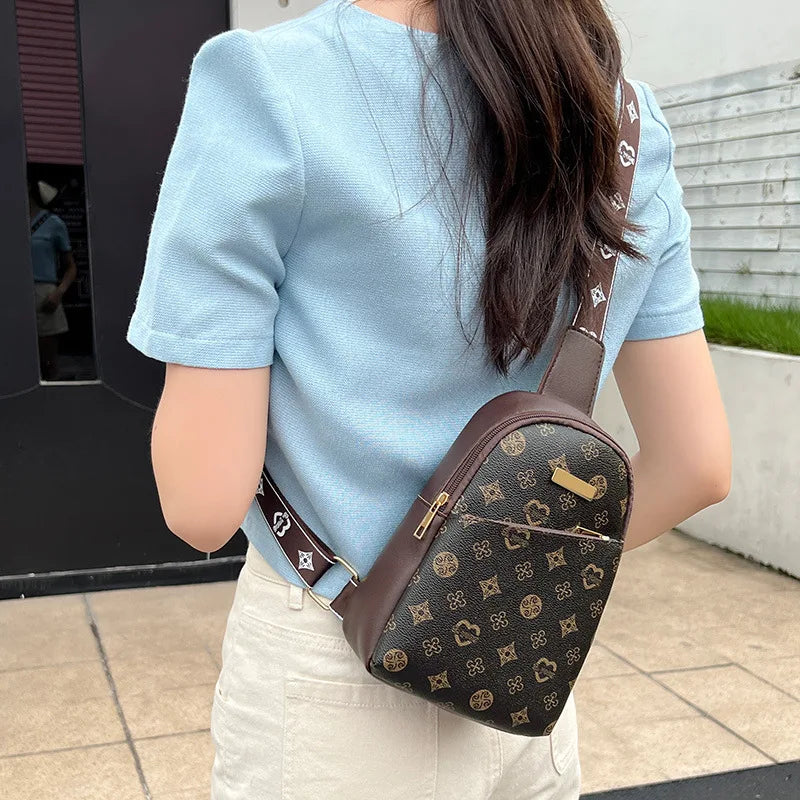 Women's & Men's Crossbody New Chest Bag | Printed Messenger Bag (Ladies' Versatile Shoulder Bag)