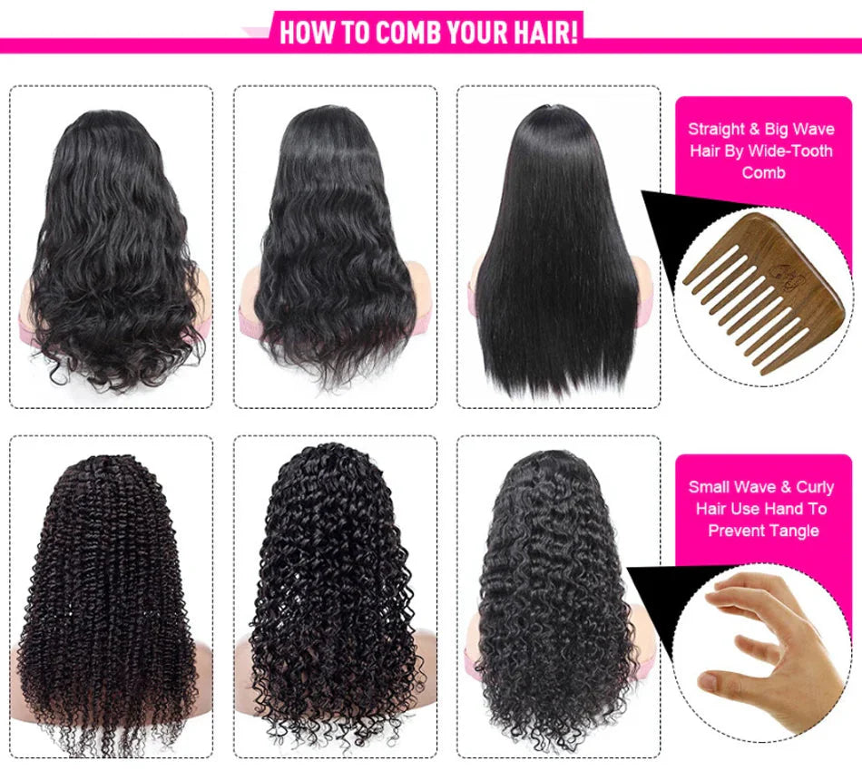 16 Inch Loose Water Wave Malaysian 13x4 Lace Front Wig Short Bob Wet & Wavy Glueless 4x4 Closure