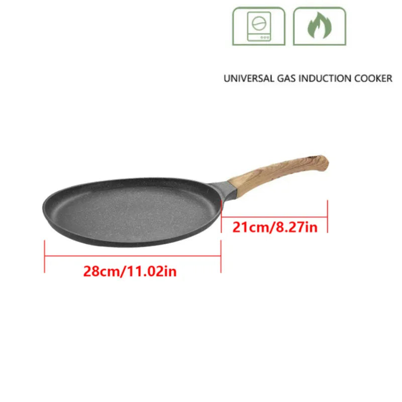Thousand Layer Pizza Baking Tray Steak Pancake Kitchen Electric Stove Gas Stove Universal Non Stick Frying Pan Flat Bottomed Pan