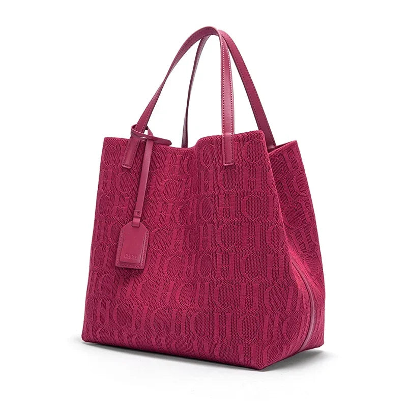 Women's Handbag Fashion Classic | New Solid Color Letter Design & High Quality Craftsmanship Large Capacity Shoulder Bag