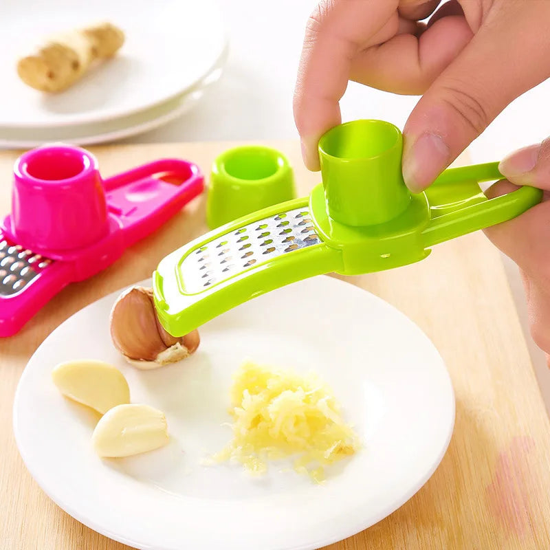 New garlic masher plastic garlic masher simple household garlic press stainless steel garlic press manual kitchen gadgets