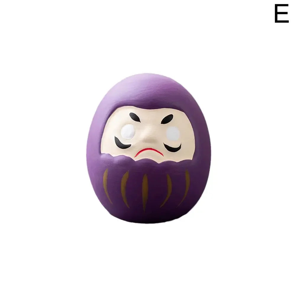8 styles Japanese Ceramic Daruma Doll Crafts Lucky Charm Fortune Ornament Landscape Home Desk Decor Miniature Gifts Accessories