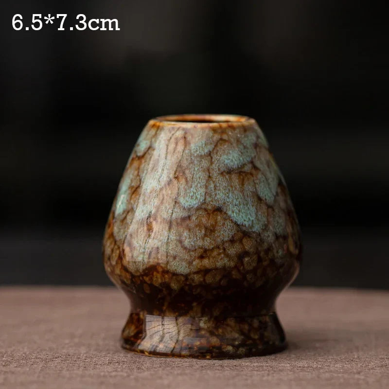 Ceramic Matcha Tea Whisk Holder For Dining Room Teahouse Matcha Ceremony Green Tea Chasen Holder Stand Bowl Teawares