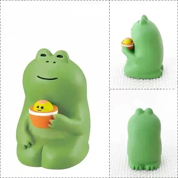 Cat Resin Decoration Crafts Rain Scene Frog Small for Desk Decoration Ornaments Craft Toys Collection Gifts Wholesales 2024 New