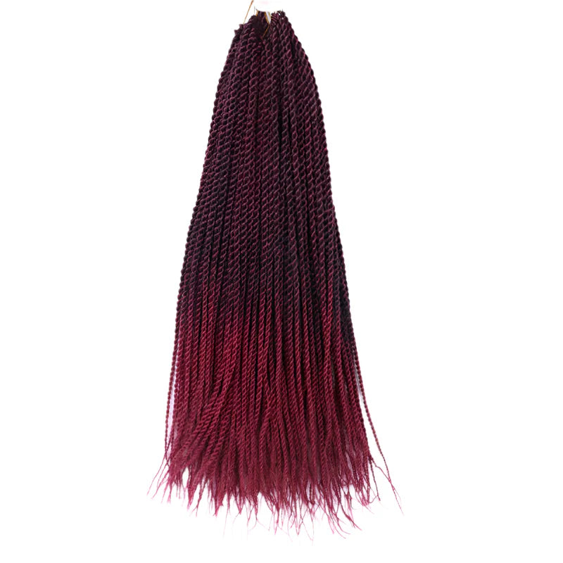 Full Star 30 Strand Pre-Twist Crochet Braids | Senegalese Twist | Ombre