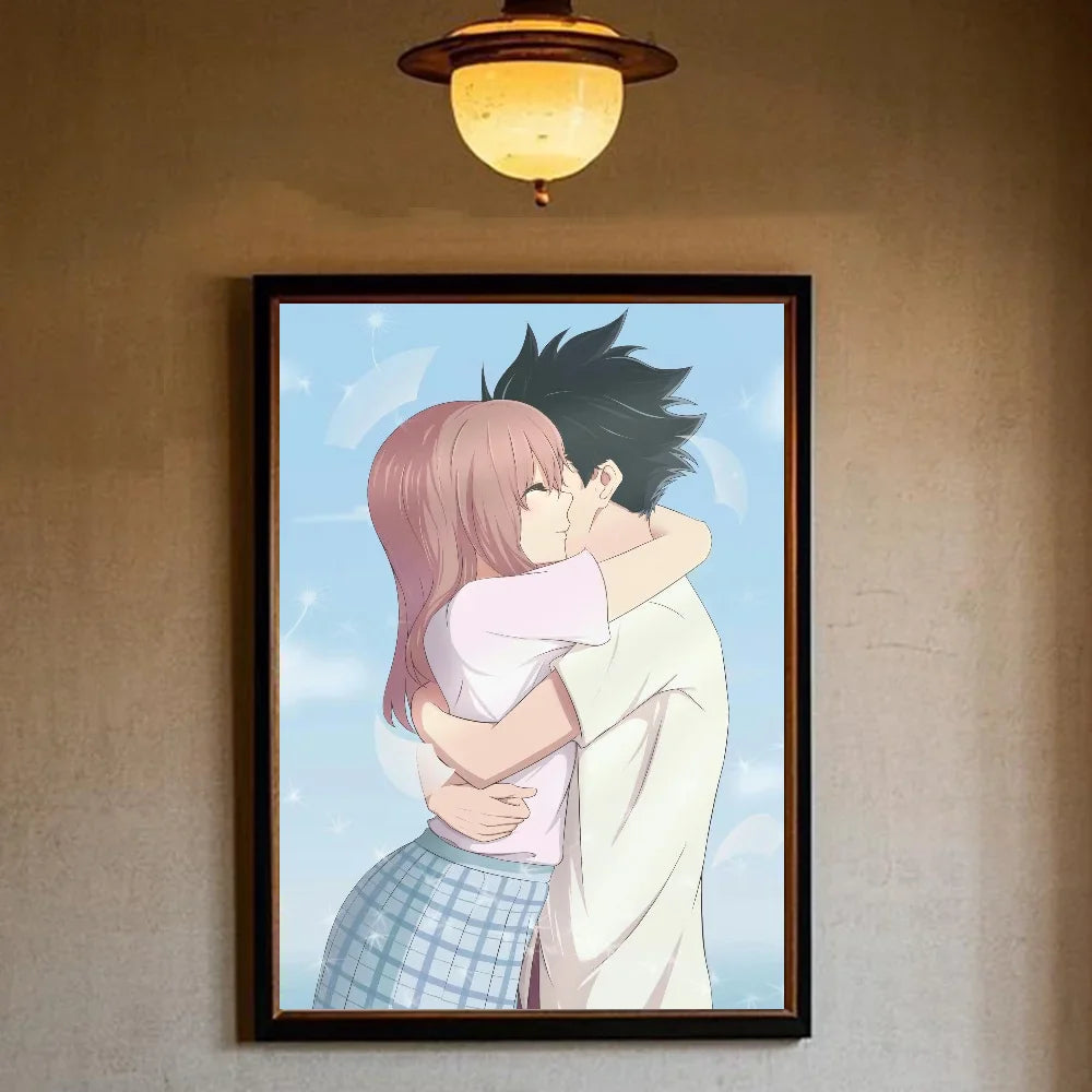 A Silent Voice Movie Poster HD art sticky wall waterproof home living room bedroom bar aesthetic decoration