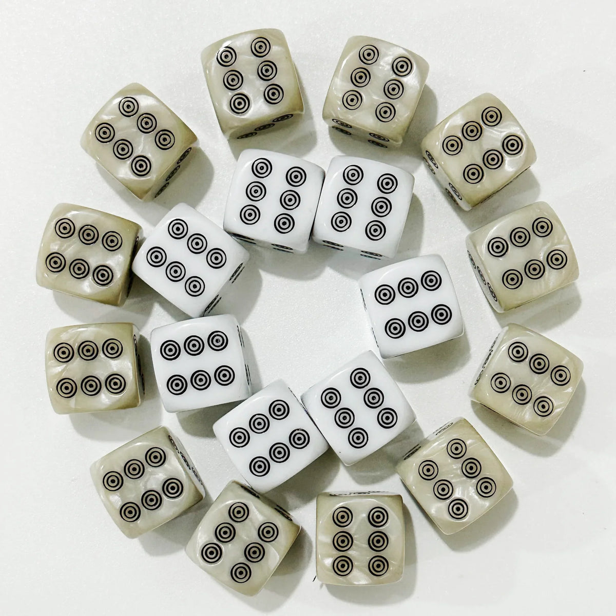 10 Pcs/set 6 Sided Circle Dice Funny Puzzle Game