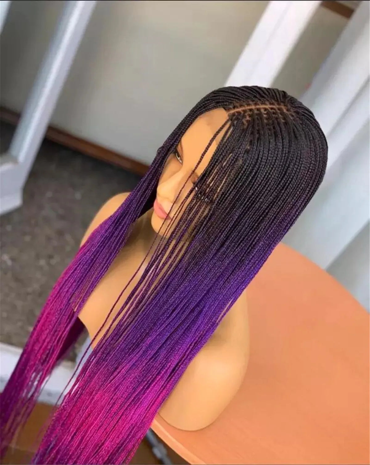 Full Lace Braided Wig | Synthetic Braids | Daily Use | Natural Look