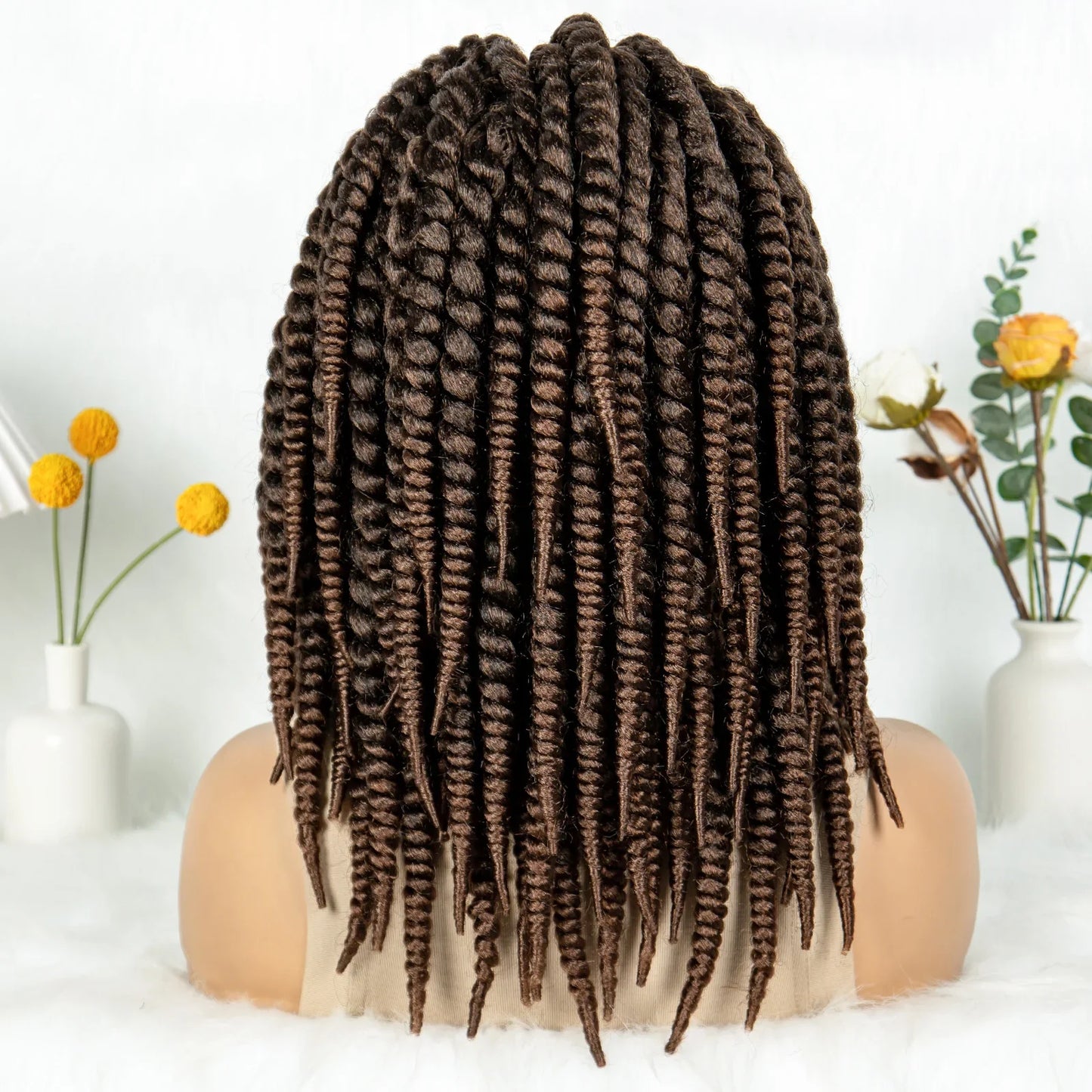 Kima Box Braids Full Lace Wig | Crochet Havana & Mambo Twists with Baby Hair