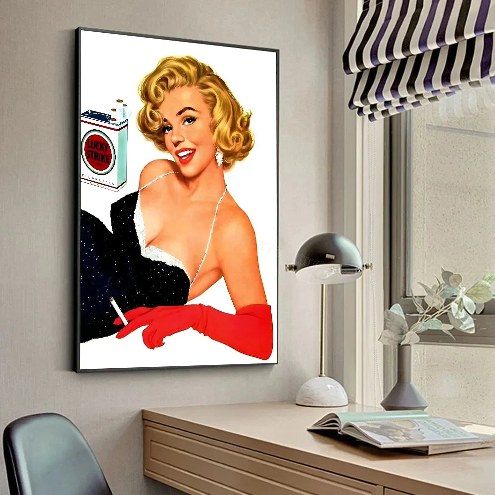 M-Marilyn Monroe  Poster HD Posters Home Room Bar Cafe Decor Art Wall Painting Picture