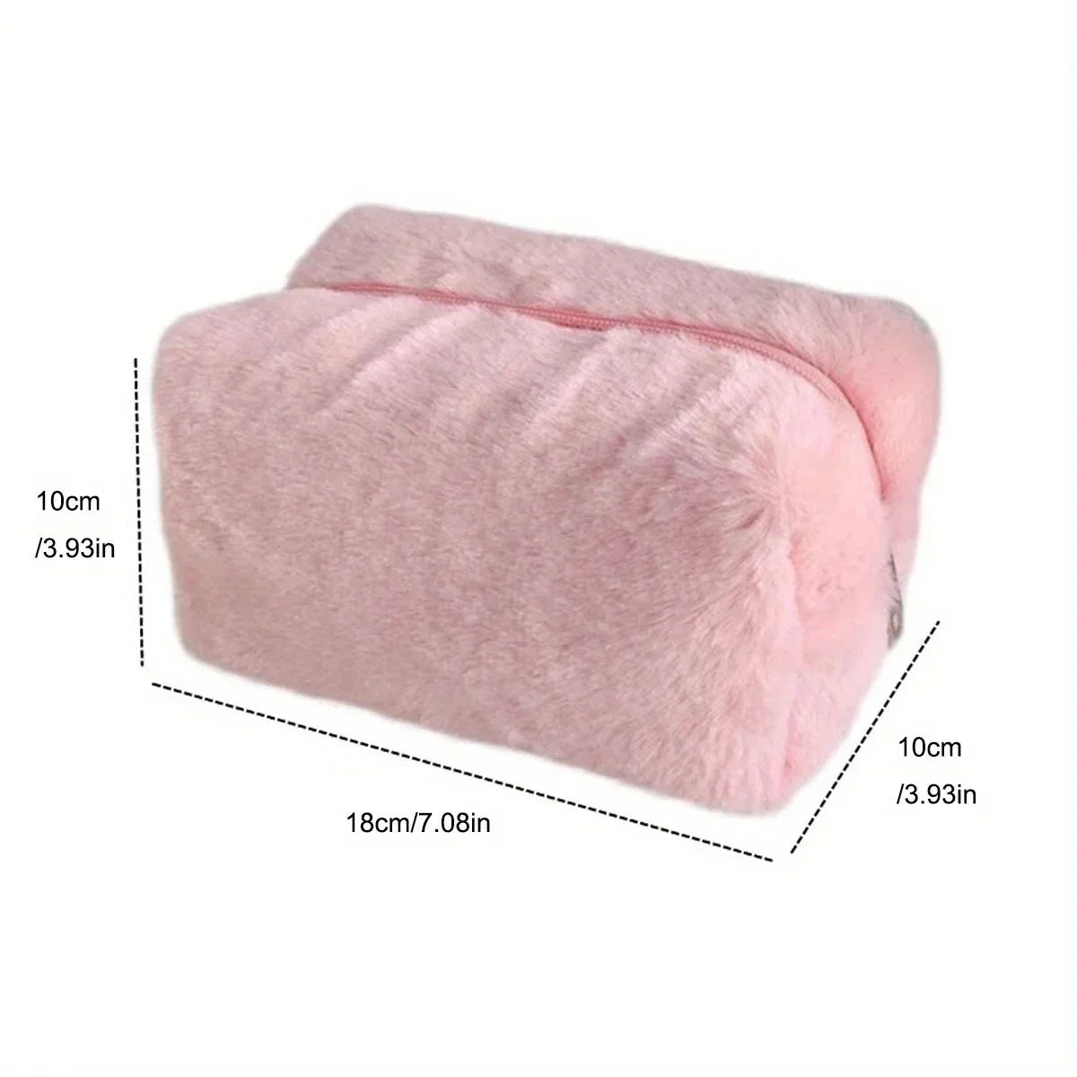 Comfortable Winter Plush Cosmetics Storage Bag - Portable Cosmetics Storage Bag Tote Bag, Stationery Pencil Case