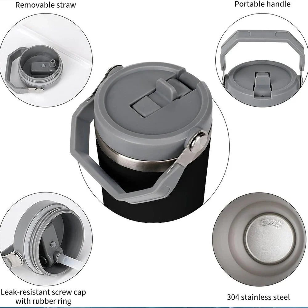 30 Oz Insulated Mug 304 Stainless Steel Drinkware Vacuum Insulation BPA free Tritan Material, Perfect for Iced and Hot Drinks