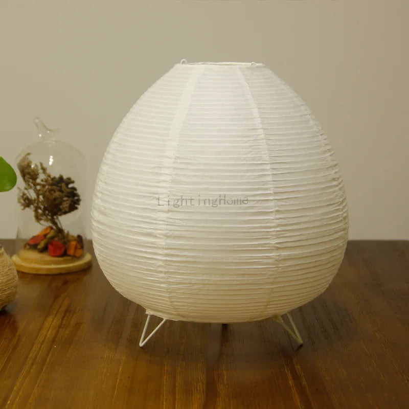 Paper Lantern Desk Lamp Japanese Bedroom Bedside Night Light Home Decorations Creative Paper Lampshade Table Lamp Drop Shipping