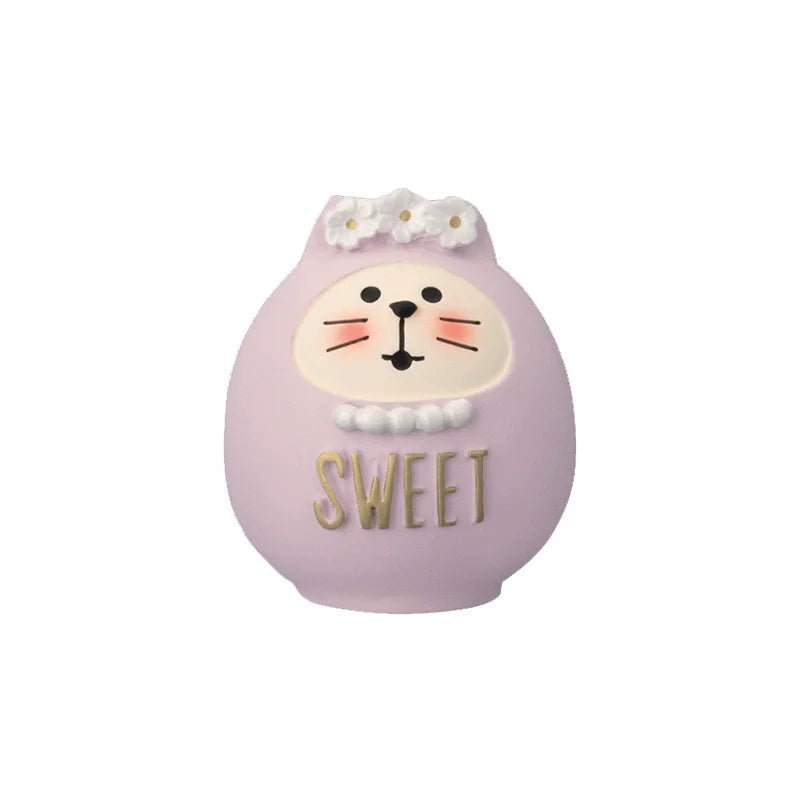 Cute Cat Wedding Zakka Figurine Bride Baby Stroller Resin Model Miniatures Model Cake Ornaments Decor Crafts Desktop Accessories