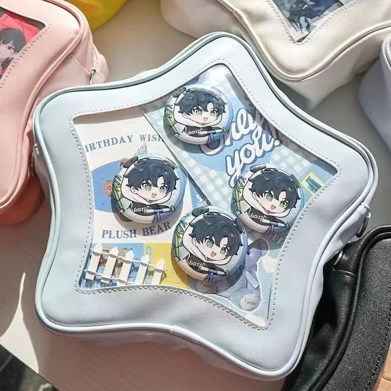 Original Cute Kawaii Ita Bag | Anime Five Pointed Star Two-dimensional Crossbody Bag &amp; Street Fashion Ulzzang Shoulder Bag
