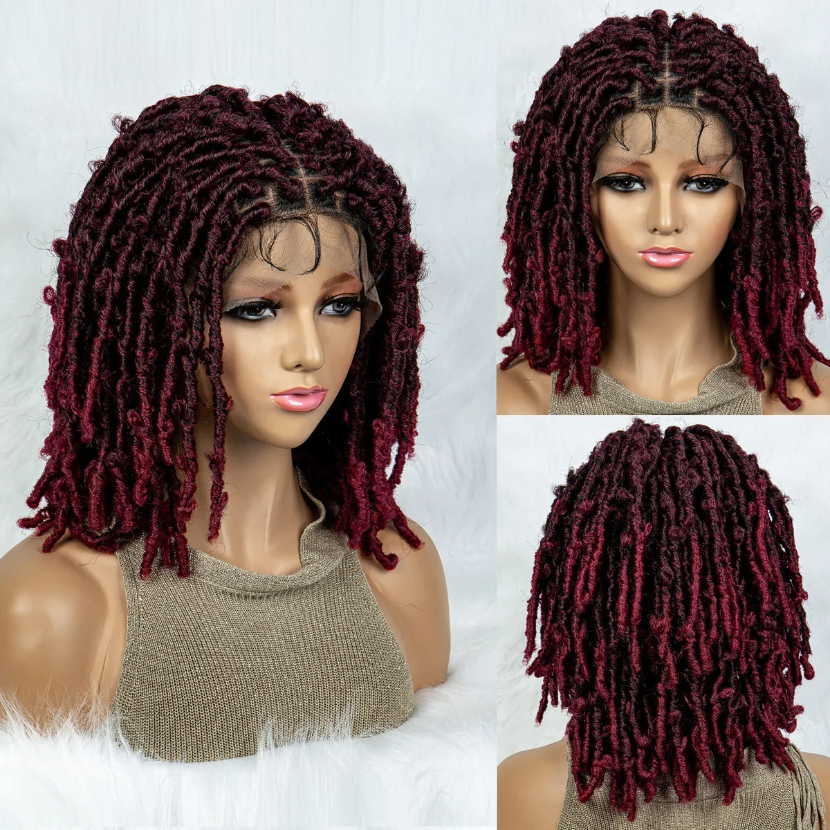 Lightweight Curly End Box Braids Wig | Lace Front