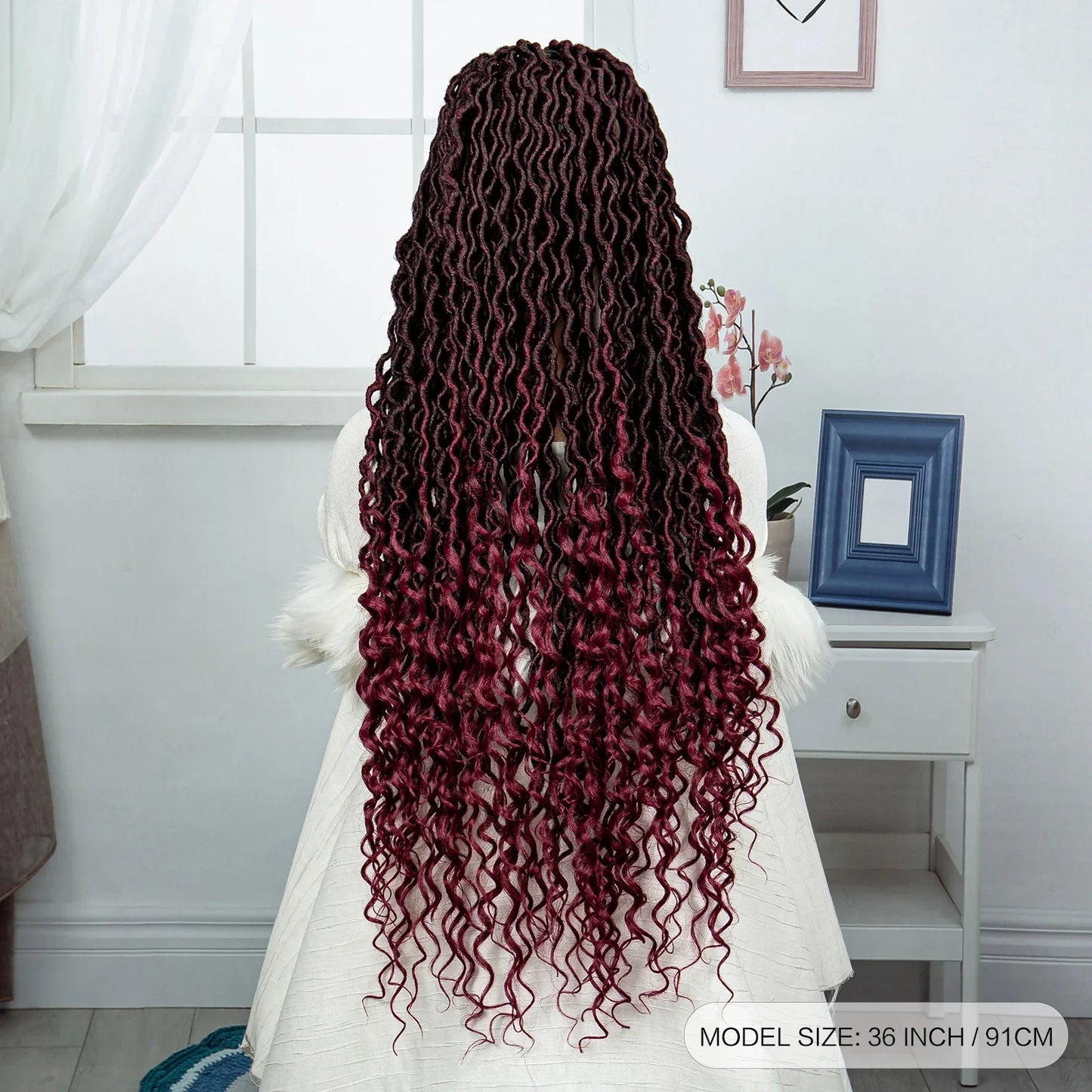 Goddess Locs & Passion Twist Braids Wig | Full Lace | Knotless | Boho Style
