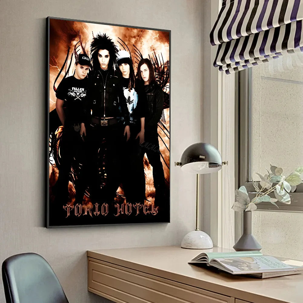 T-Tokio Hotel Poster HD Posters Home Room Bar Cafe Decor Art Wall Painting Picture