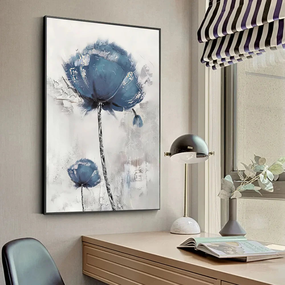 Scandinavian Golden Style Flower Nordic Art Poster Canvas Painting Wall Poster