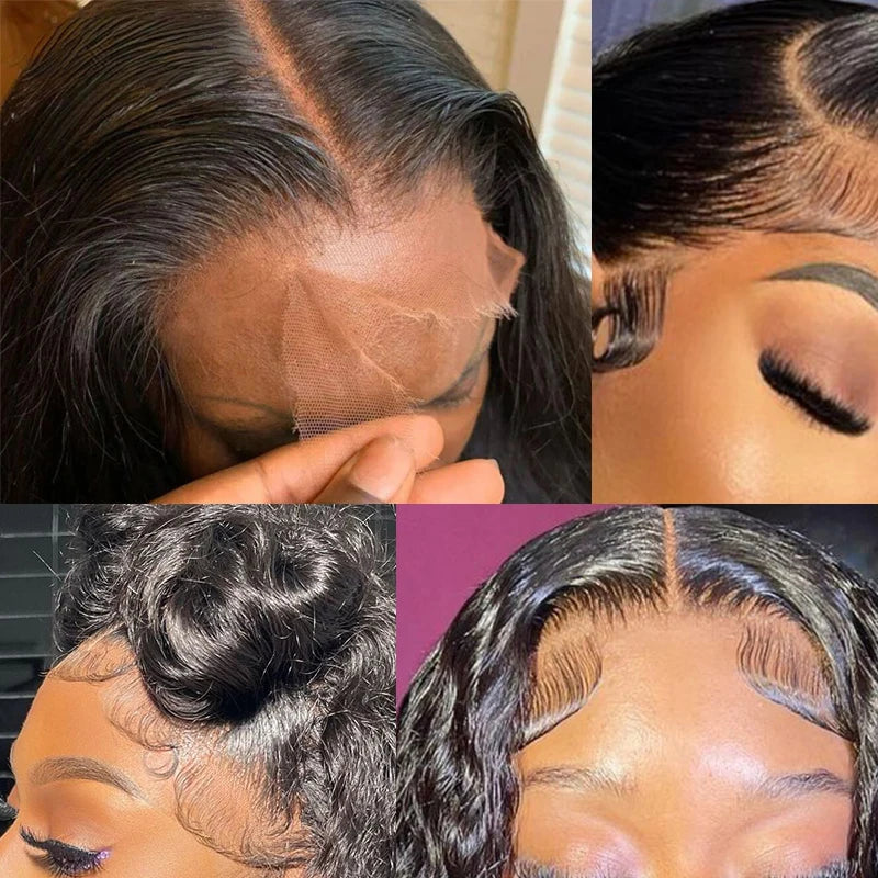Straight & Body Wave 13x4 Transparent Lace Frontal | Deep Part Pre-Plucked Brazilian Human Hair