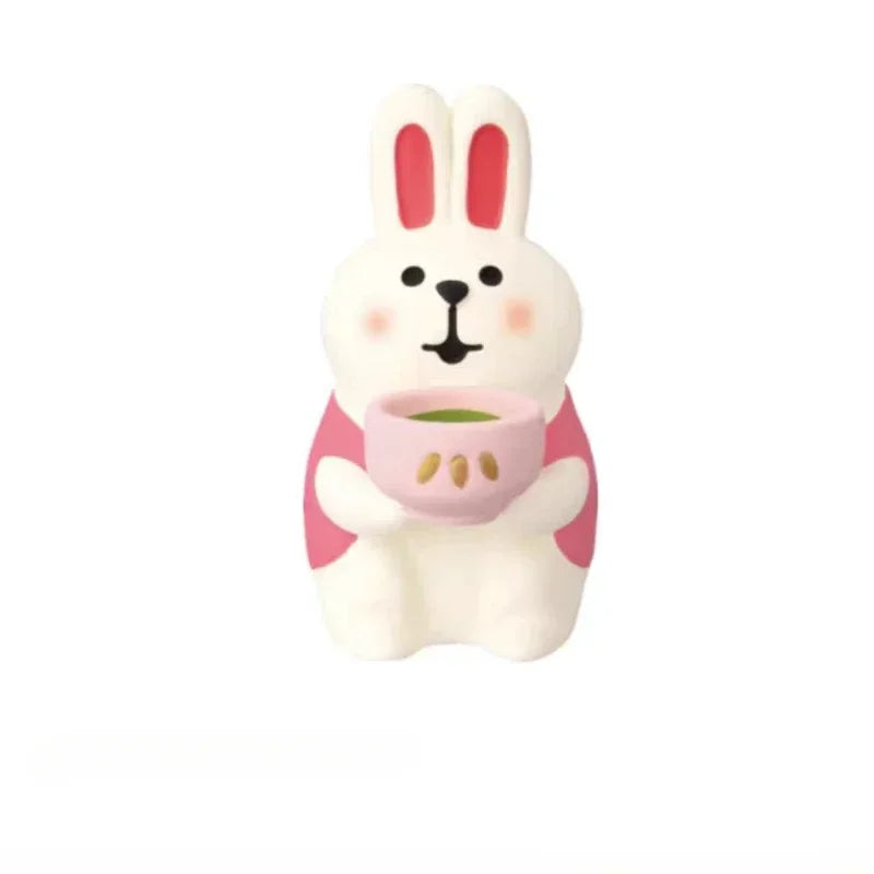 Cute Cat Ornament Admiring Flowers Scene ZAKKA Cherry Blossom INS Trendy Toy DIY Resin Handicraft Ornament