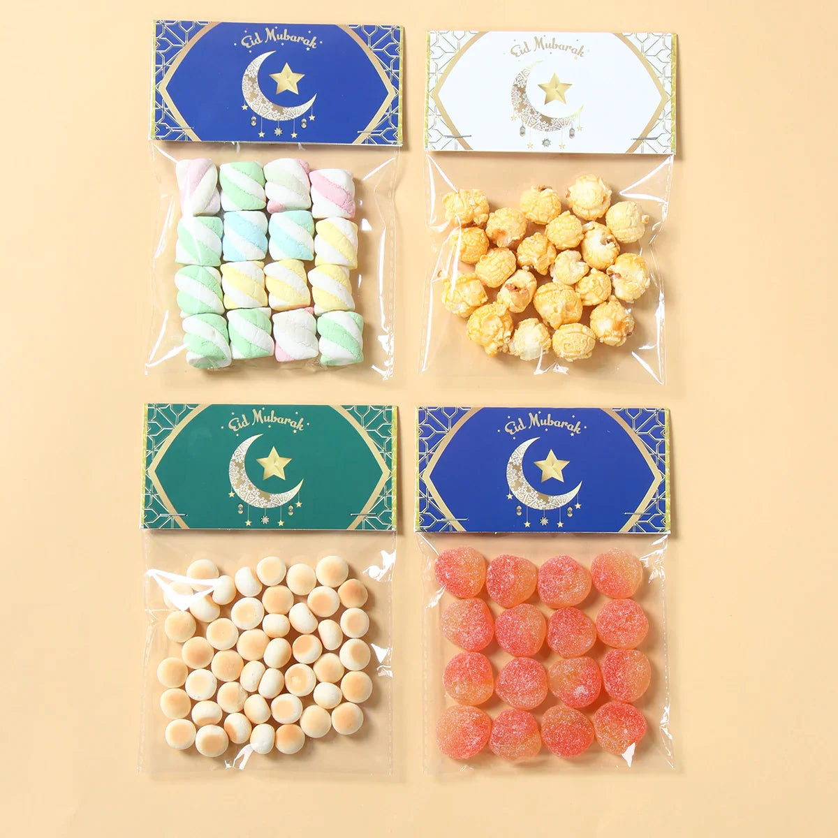 Eid Mubarak Treat Bag Topper Candy Bag Ramadan Decorations For Home 2025 Islamic Muslim Party Decor Ramadan Kareem EID Al Adha