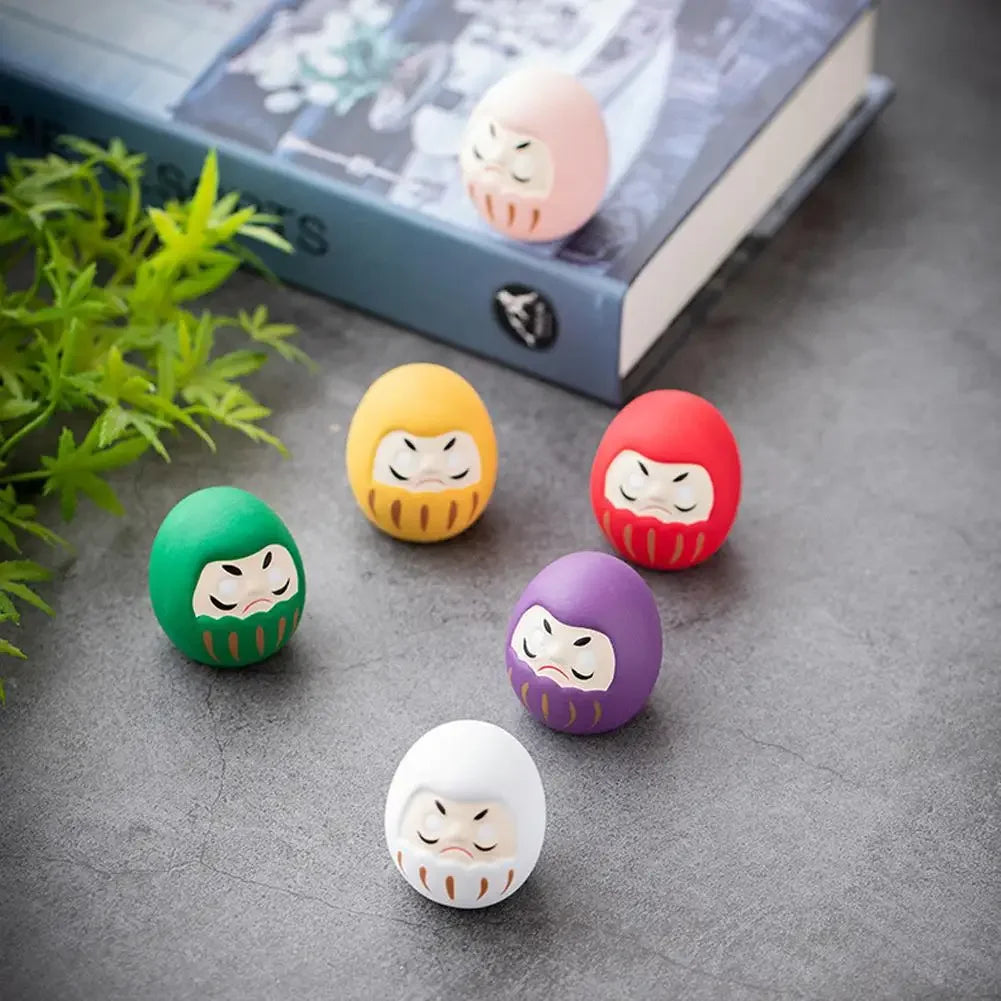 8 styles Japanese Ceramic Daruma Doll Crafts Lucky Charm Fortune Ornament Landscape Home Desk Decor Miniature Gifts Accessories
