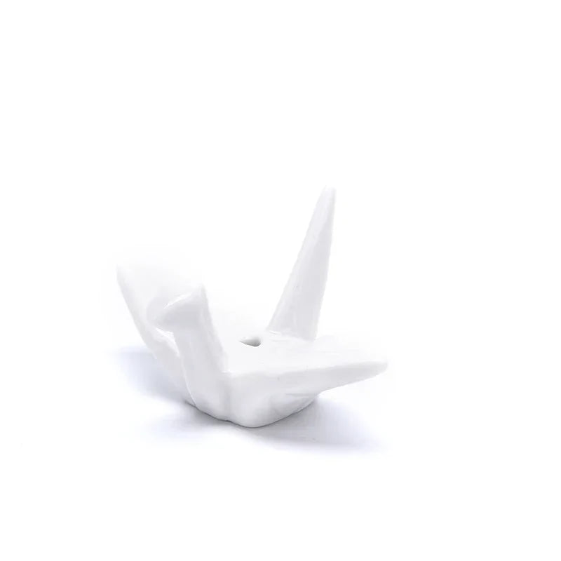 Thousand Paper Crane Shaped Incense Stand Holder Ceramic Incense Burner Stick Rack DIY Home Decoration