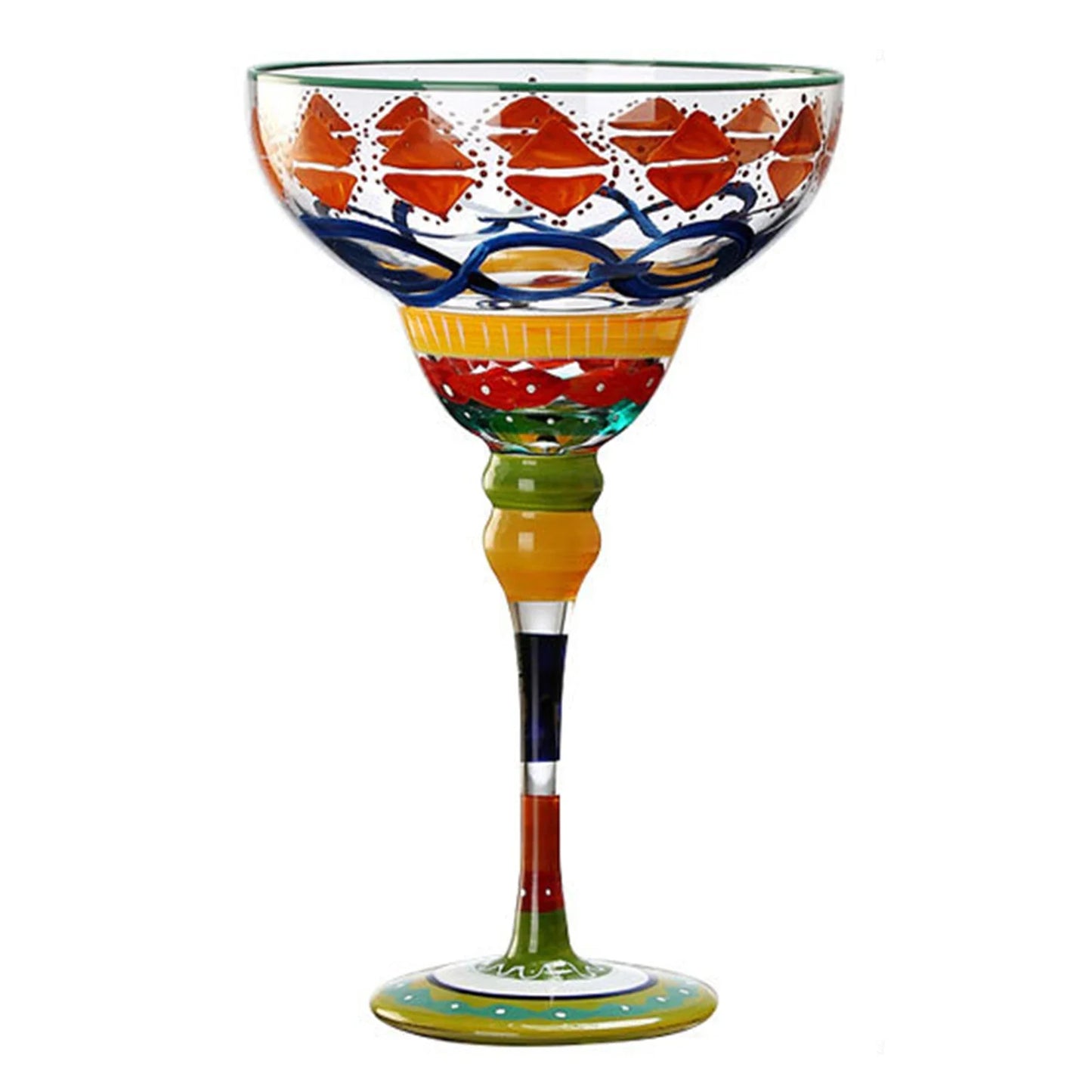 Margarita Cocktail Goblet Cup Multi-Purpose Colorful Wine Glasses for Home Bar Wedding Party