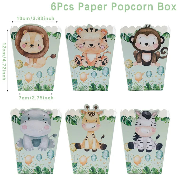 Jungle Animal Tablecloth Birthday Party Decor Palm Leaves Tablecloth Jungle Safari Wild One Kids Birthday Party Decoration