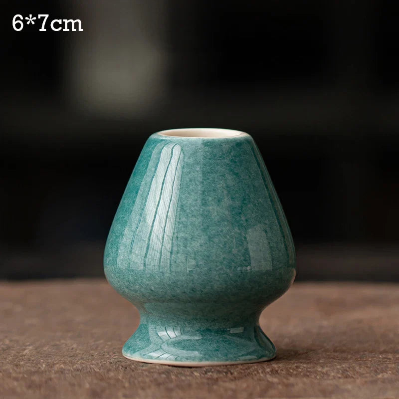 Ceramic Matcha Tea Whisk Holder For Dining Room Teahouse Matcha Ceremony Green Tea Chasen Holder Stand Bowl Teawares