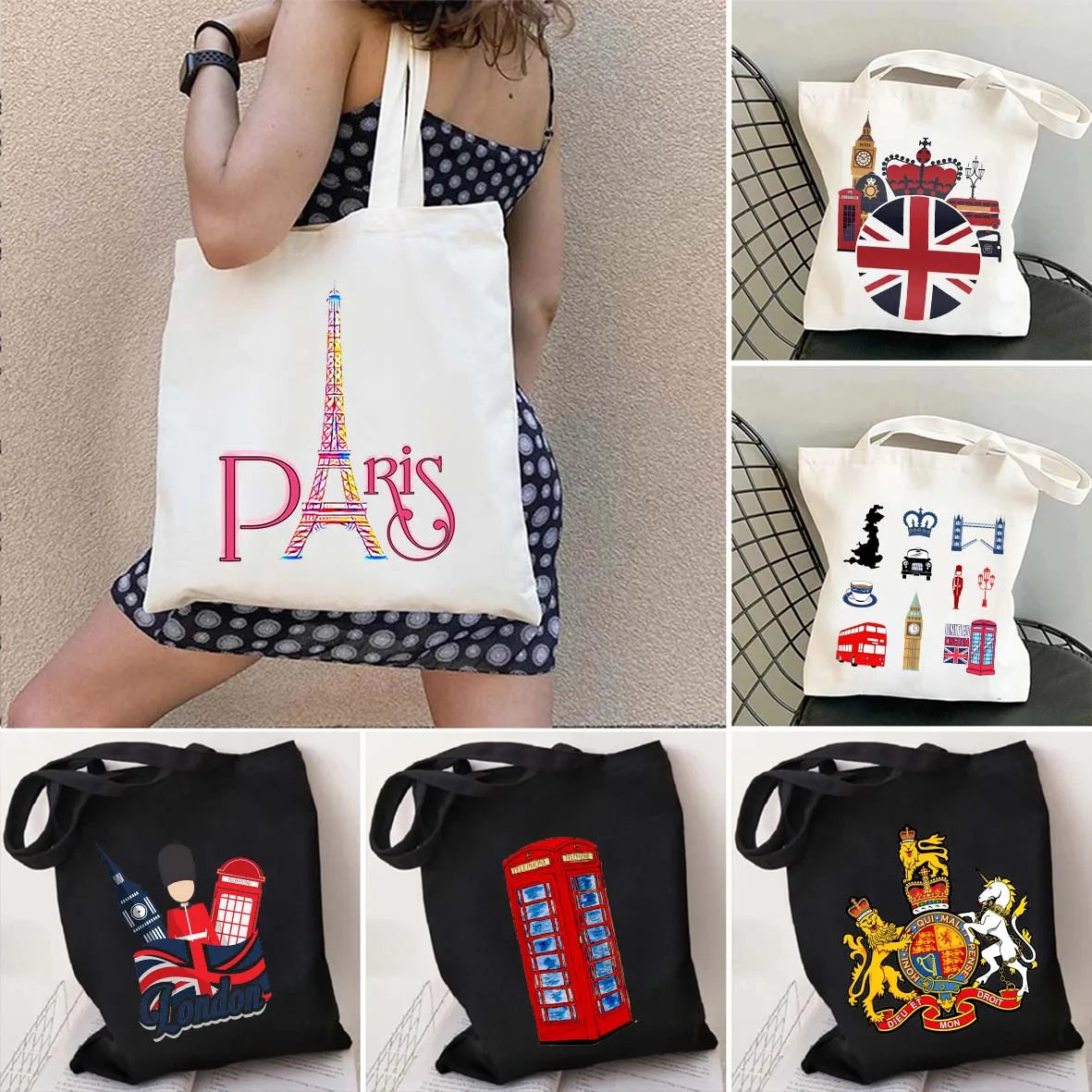 Woman's Large Capacity Canvas Tote Bag | Stylish Travel & Shopping Shoulder Handbag (Work, Gym, Grocery, Eco-Friendly)