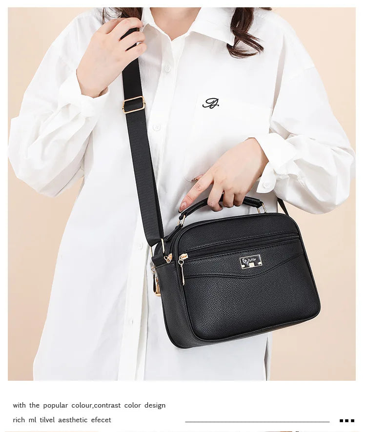 Large Capacity Foreign Trade PU Small Square Bag | New Women's Simple Handbag & Versatile Crossbody Purse