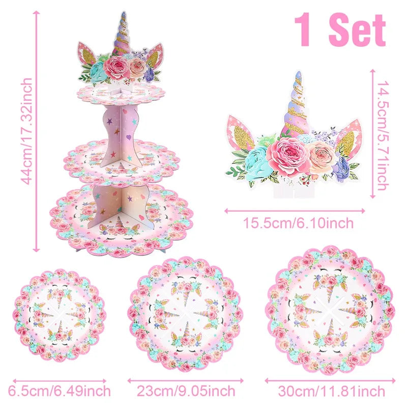 Rainbow Unicorn PE Tablecloth Happy Unicorn Theme Birthday Party Decorations Kids Favors Table Cover Girls Baby Shower Supplies