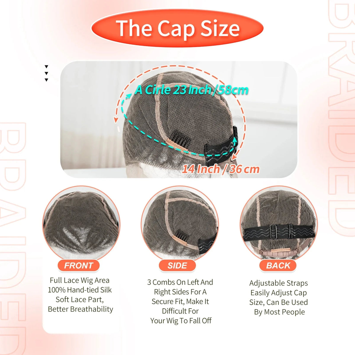 Cornrow Bantu Knot Braided Wig | Full Lace | Baby Hair | Synthetic Lace Front Braids | Cosplay