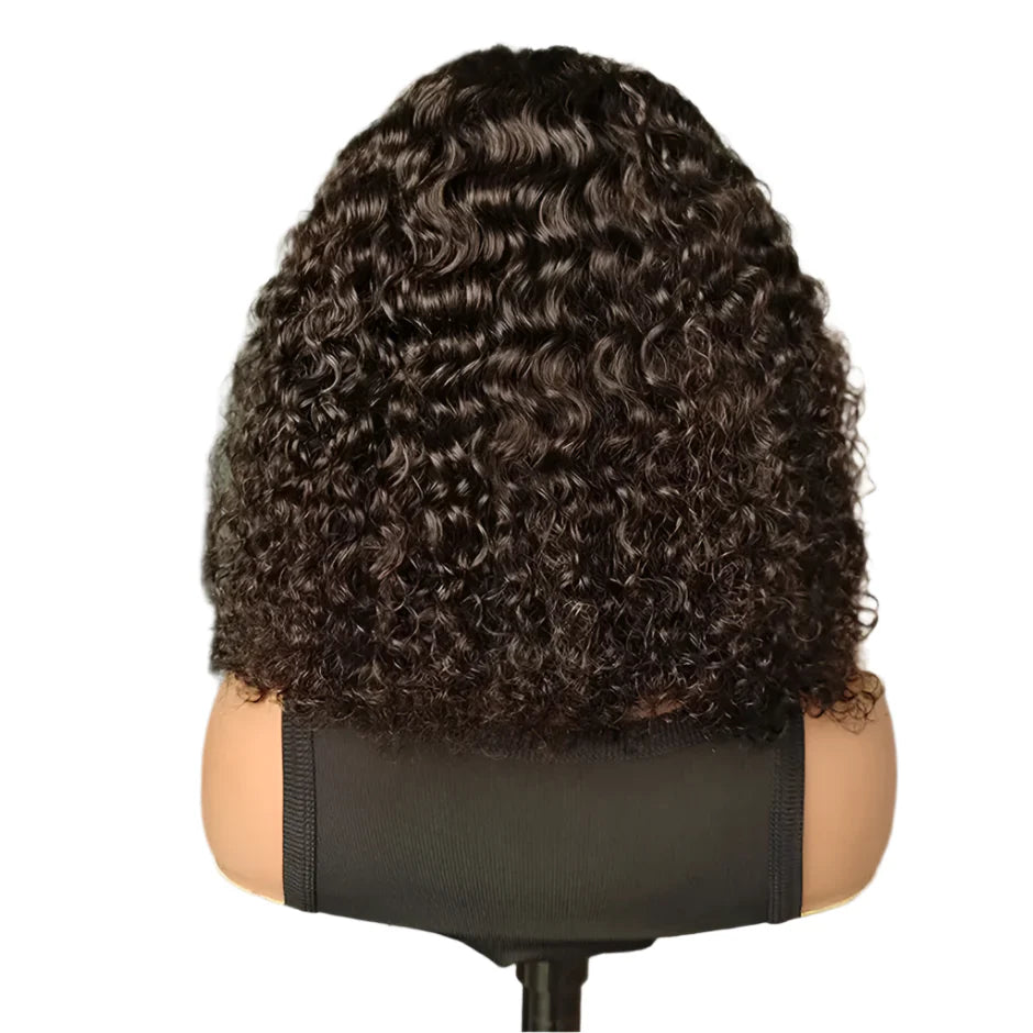 Wear & Go Glueless Water Wave Wig | 180% Density Pre-Cut HD Lace Front Brazilian Human Hair (Pre-Bleached Knots)