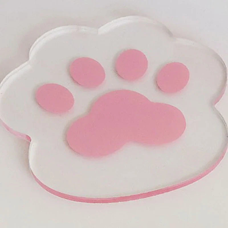 Flower Coasters Acrylic Waterproof Heat Insulation Anti Slip Coffee Cup Mats Cute Flowers Pads Kitchen Tableware Pad Decoration
