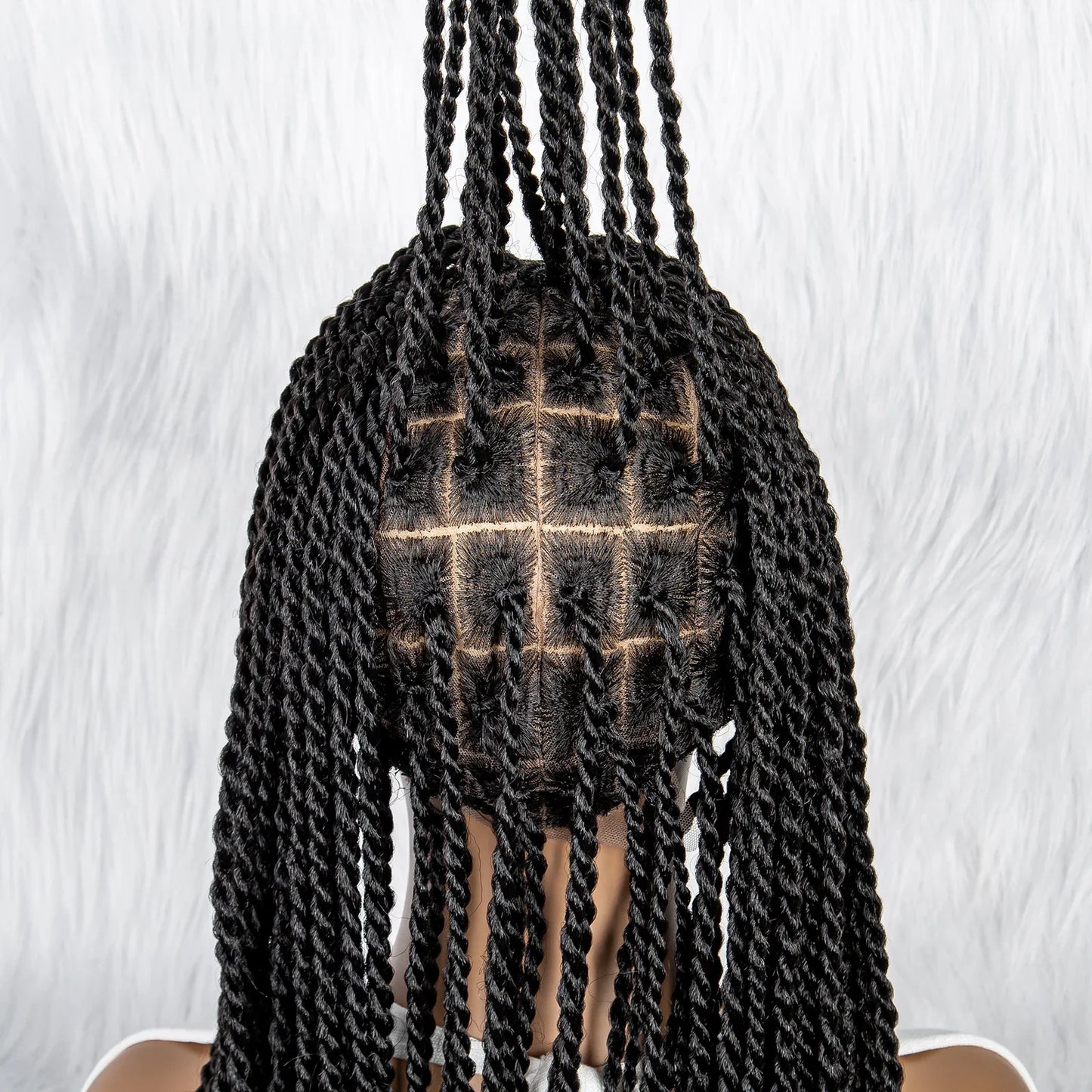 Full Lace Frontal Dreadlocks Wig | Twisted Hair & Baby Hair