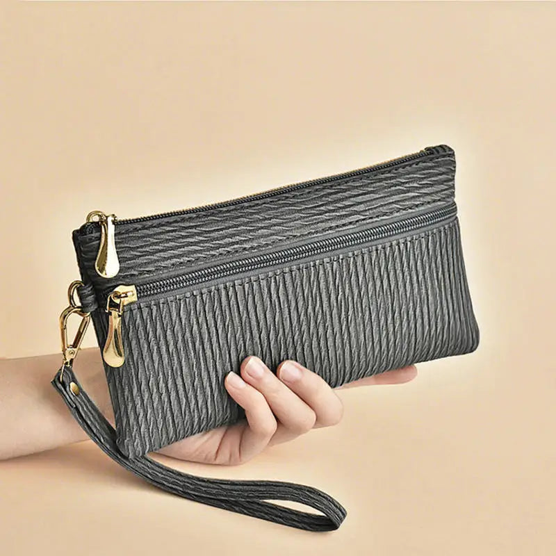 Fashion Zipper Bag Women's Wallet | Simple Coin Purse & Ladies Handbag (Mobile Phone Bag, Casual Small Square Bag)