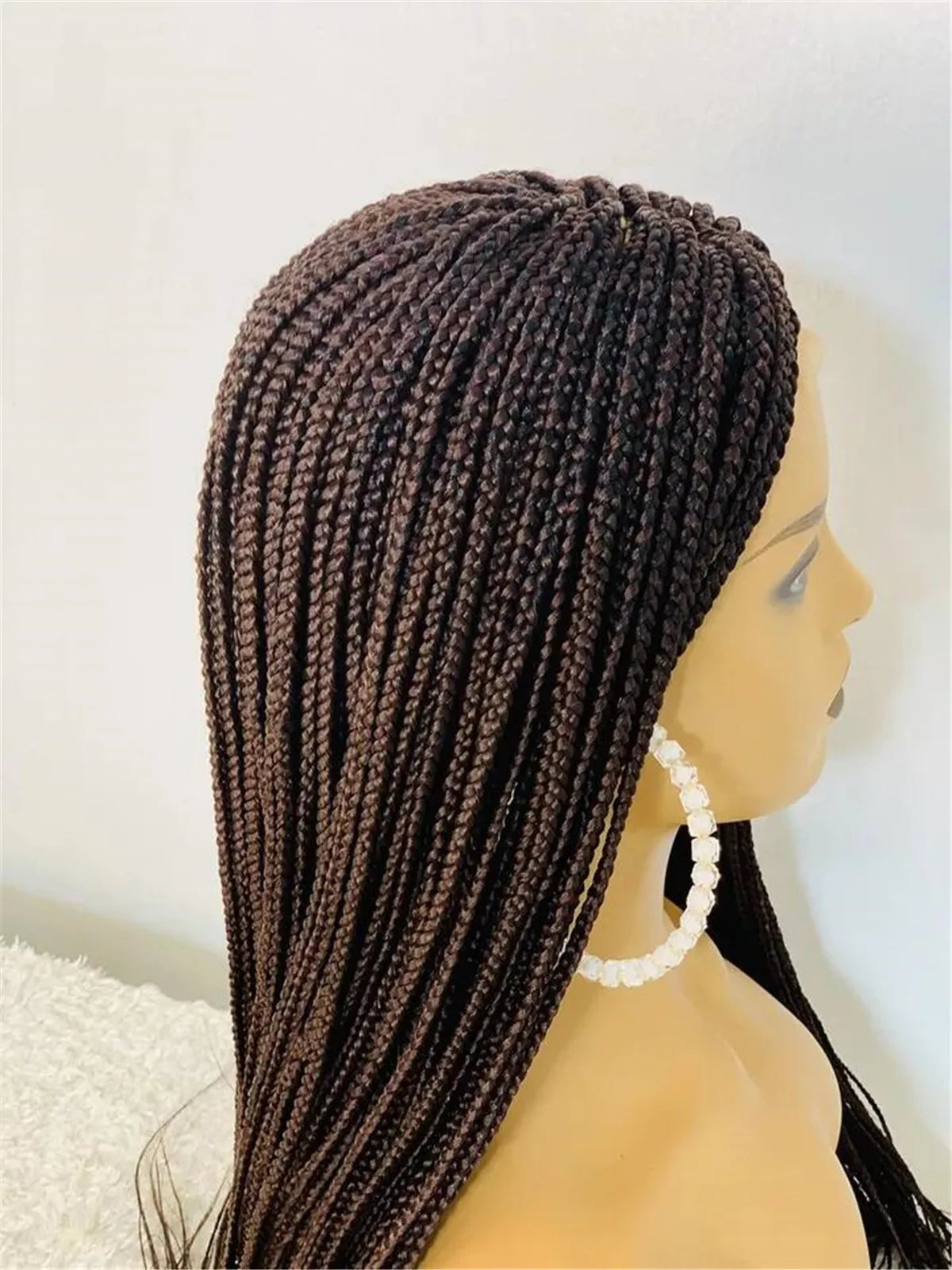 Box Braided Full Lace Wig | Braided Lace Wig for Black Women | Kanekalon Hair
