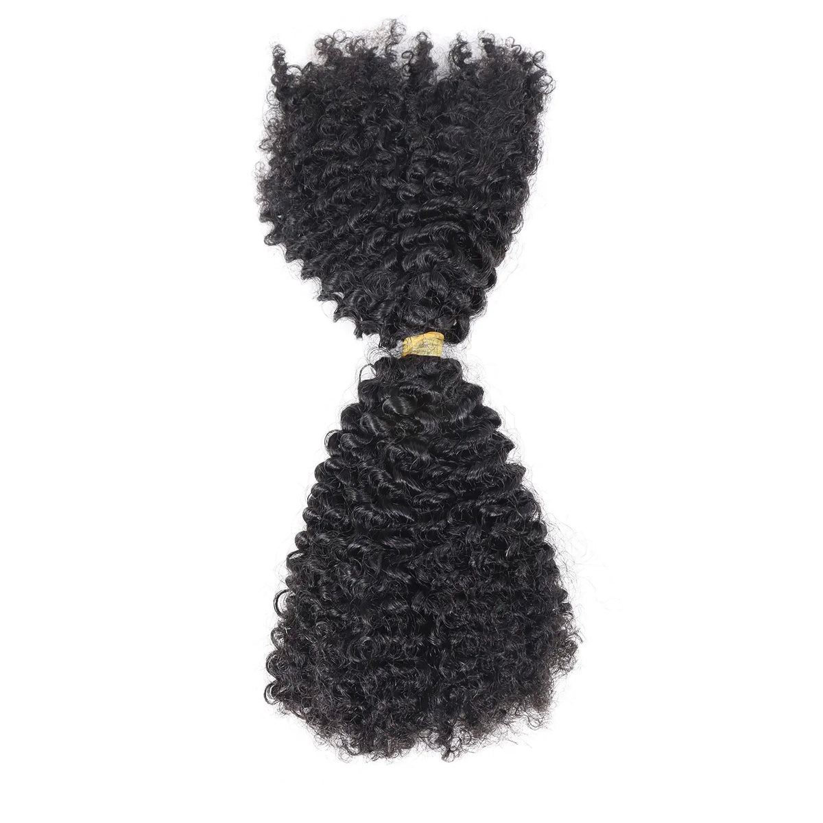 Ombre Honey Blonde Kinky Curly Human Hair Extensions | 50g Peruvian Crochet Bulk Hair (No Weft, Double Drawn)