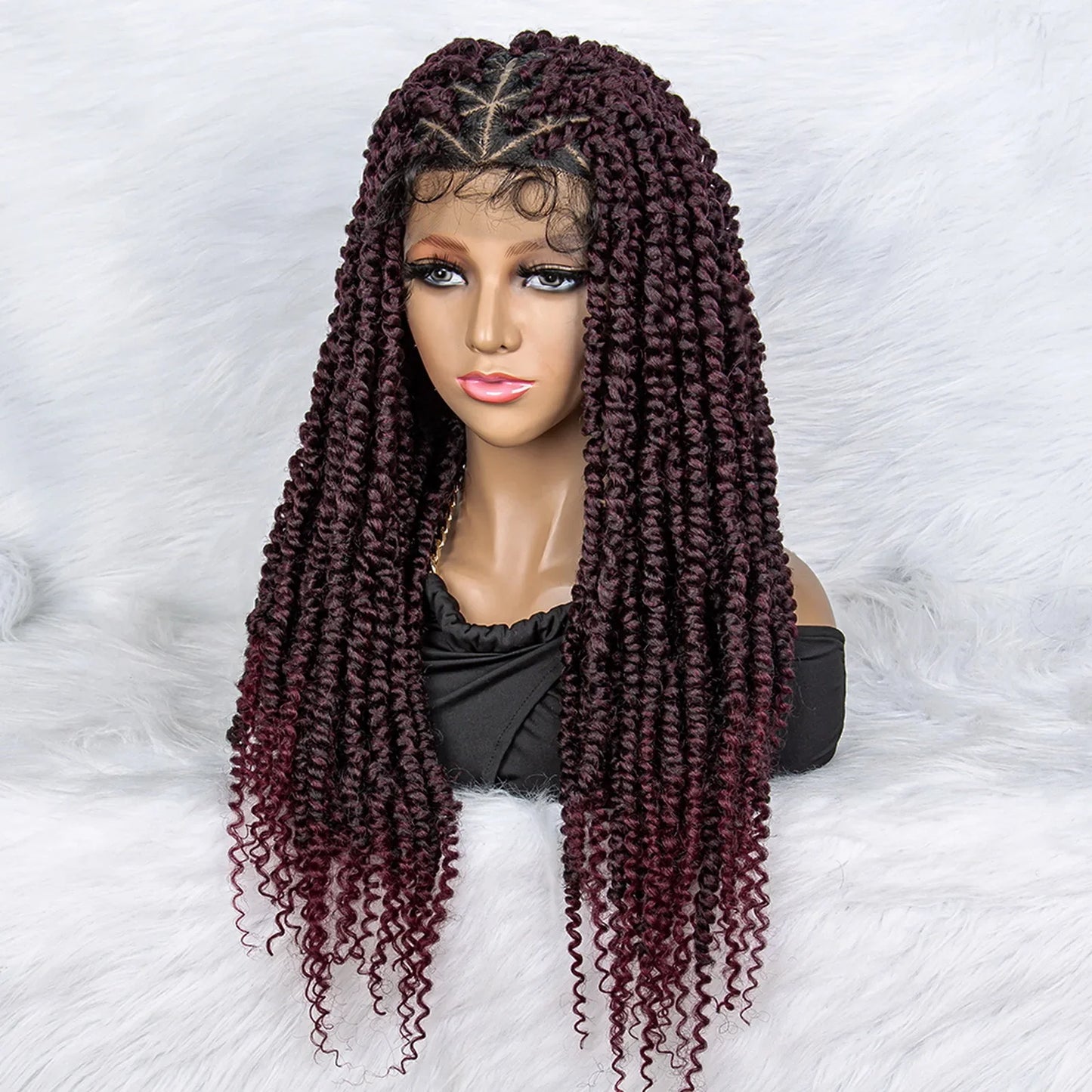 Knotless Box Braids Wig | Full Lace Front with Baby Hair