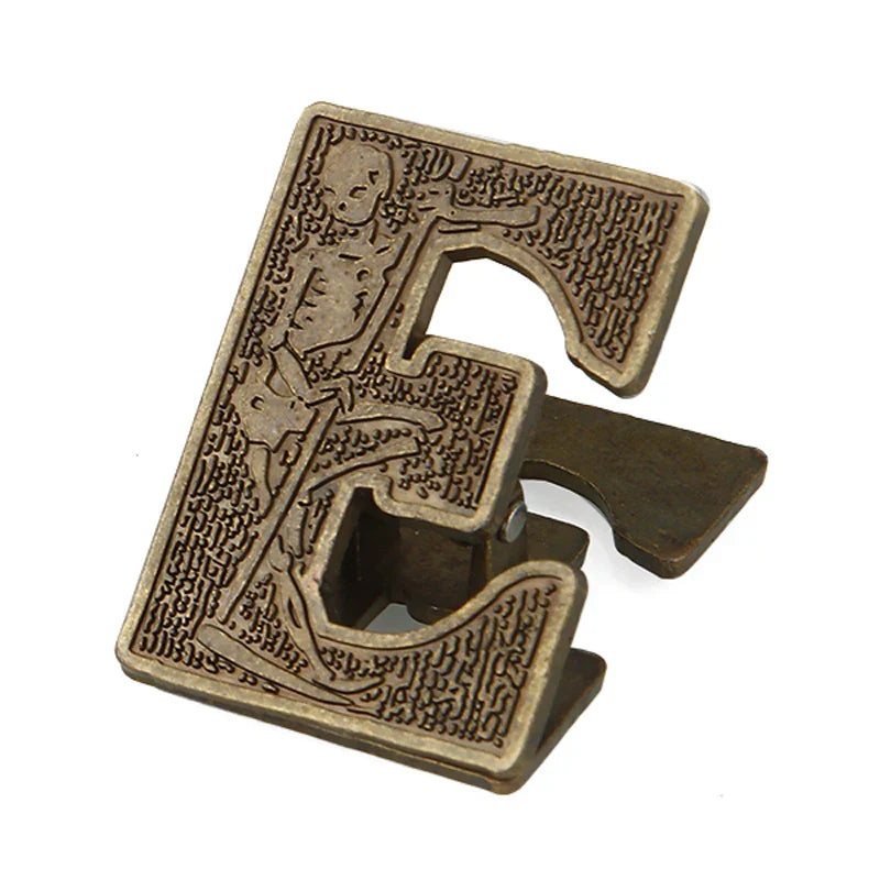English Alphabet Binder Clips Bill Binder Clip Foldback Notes Letter File Paper Clip Binding Securing Clip for Office School