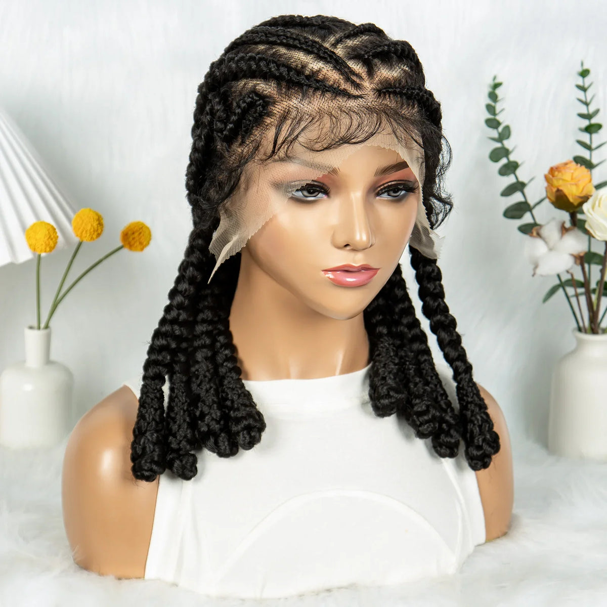 Box Braids Wig Crochet Hair Bohemian Braids Braiding Hair With  Pre-plucked Synthetic Crochet Hair for Women