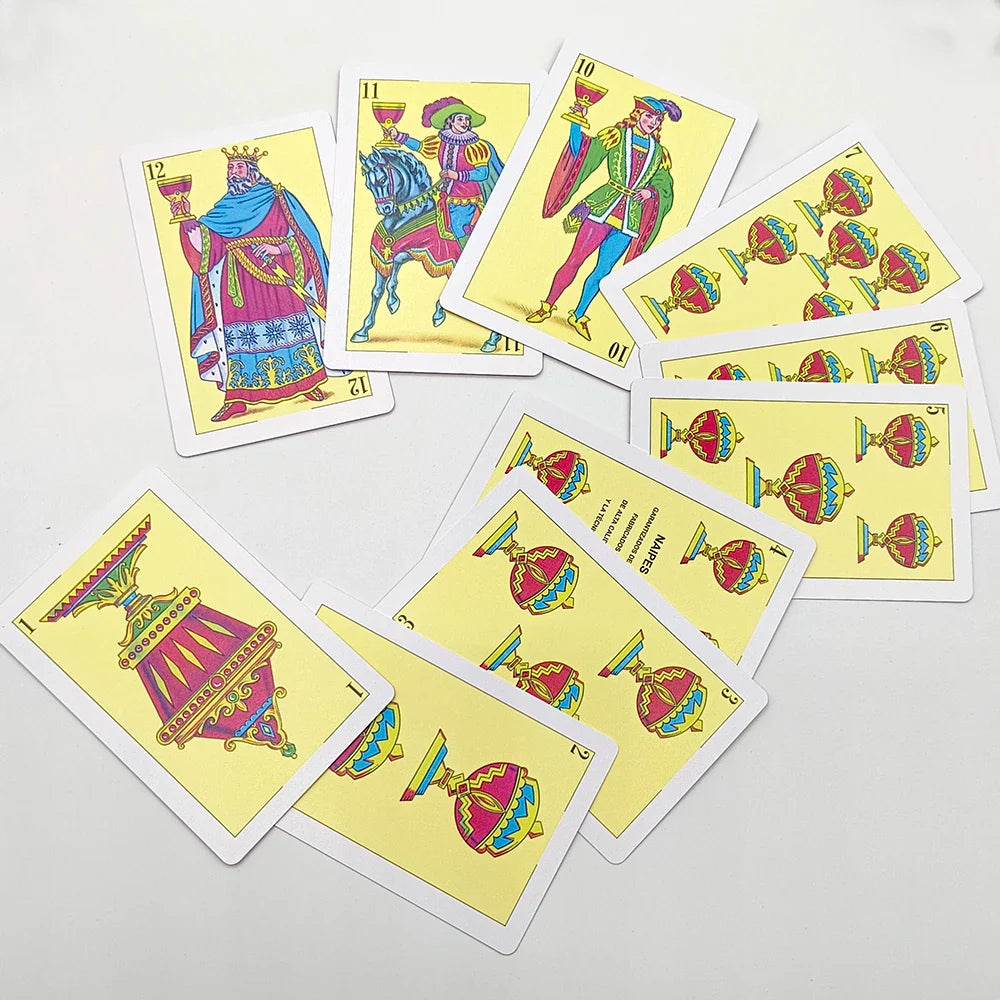 62x95mm Waterproof Superior PVC Poker Cards 40pcs Deck Spanish Playing Cards Family Party Game Cards