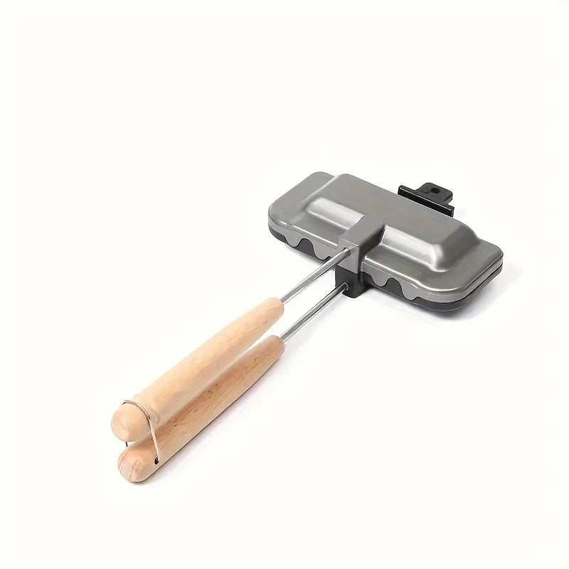 Rectangular Double-Sided Sandwich Baking Pan, Dual-Color, Aluminum Alloy, Non-stick, Stovetop Toast Maker, Kitchen Cookware