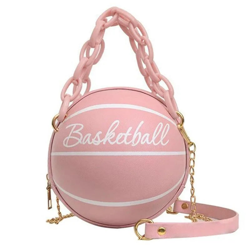 Hot Selling Ladies Spherical Bag | Personality Basketball Bag & New Shoulder Messenger Bag (Korean Round Bag Women's Bag)