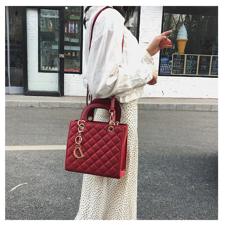 Luxury Lingge Chain Tote Bag | Women's Fashion Shoulder & Crossbody Handbag