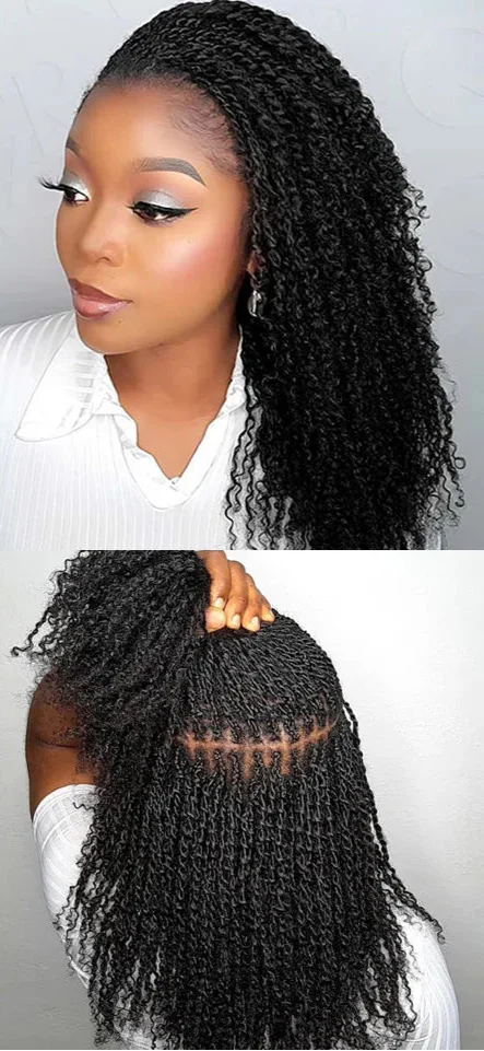 Afro Kinky Bulk Human Hair for Braiding | 50g Brazilian Remy Extensions for Dreadlocks & Crochet Braids