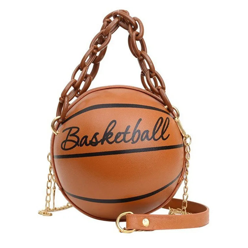 Hot Selling Ladies Spherical Bag | Personality Basketball Bag & New Shoulder Messenger Bag (Korean Round Bag Women's Bag)
